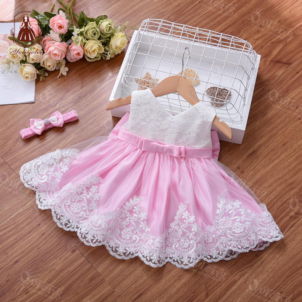 

Платье с цветами на первый день рождения для девочки - Наряд принцессы для младенца 18M=1.5 Years