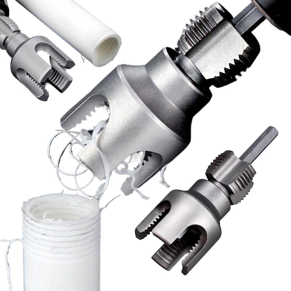 NEW DN15 DN20 Water Pipe Threading Tool 4/6 Points Integrated Internal & External Pipe Threading Tool PPR Water Pipe Opener Tap