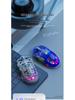 Free Wolf A2 Dual-Mode RGB Wireless Bluetooth Transparent Gaming Mouse