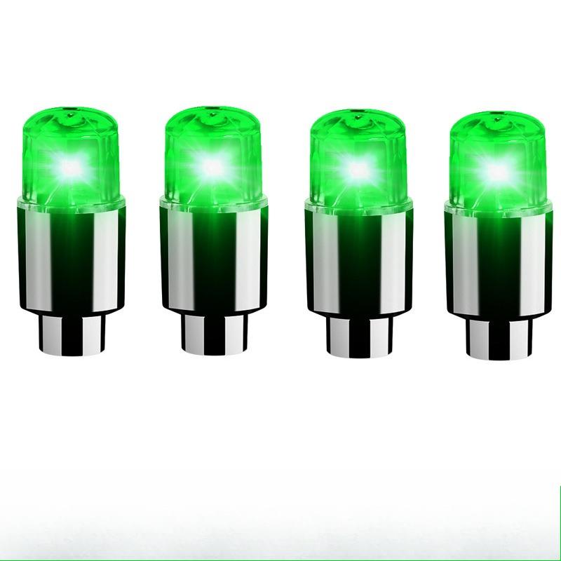 LED Tire Lights Cap Car Tire Valve Cap Lights Multi-Color Flash Durable For Car Moto Bicycles Electric Vehicles Tire Valve Cap Valve Stems 1