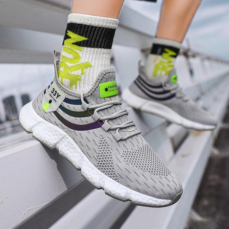Men Casual Sports Shoes Breathable Lightweight Sneakers Outdoor Comfortable Tennis Running Shoes Male Vulcanized Shoes