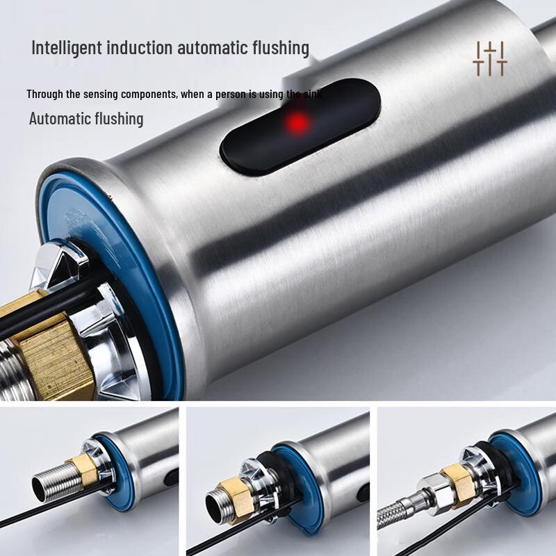 TLXT Intelligenter Sensor Wasserhahn aus Edelstahl