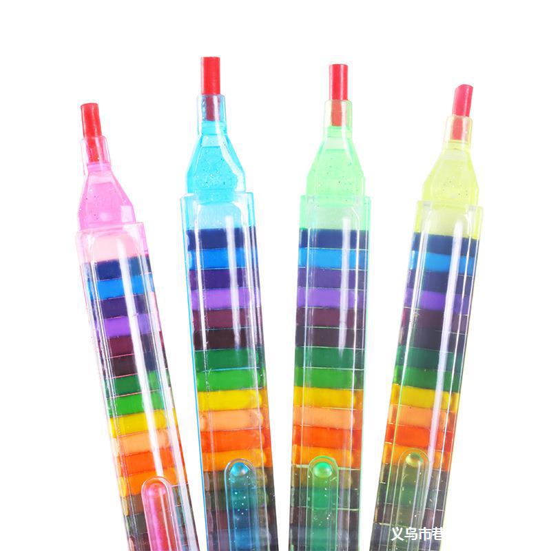 Creative 20colors Crayon Student Drawing Color Pencil Multicolor Art Writing Pen for Kids Children's Graffiti Crayon Graffiti Pen