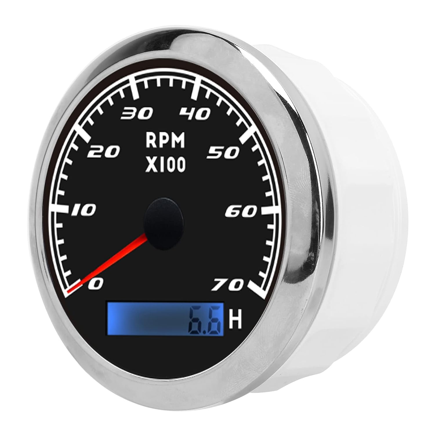 Acouto Universal Marine Accessory, Pointer Tachometer for Automobiles Boats Yacht RV, 9-32V DC (Black)