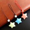 Luminous Star Keychain Fashion Handbag Pendant Unisex Key Chain Charm Key Chain Accessories Bag Ornament Decorations