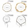 Boho Bead Necklace Geometric Clavicle Chain Vintage Love Heart Choker  Ladies
