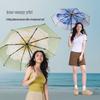 Beneunder UV Protection Three-Fold Sun/Rain Umbrella