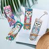 12Pcs Animal Landscape DIY Diamond Art Bookmark Irregular Shaped Diamonds Diamond Art Painting Bookmark for Reading Enthusiasts