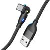 Flexible USB A To C Cable USB To USB C Cable for PC Phone Laptops 3A Charging Cable for Seamlessly Game Experience
