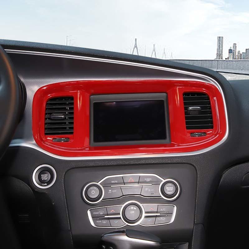ABS Navigatiepaneel Decoratie Beschermhoes Sticker Geschikt Voor Dodge Charger 2015 En Hoger Auto Interieur Accessoires