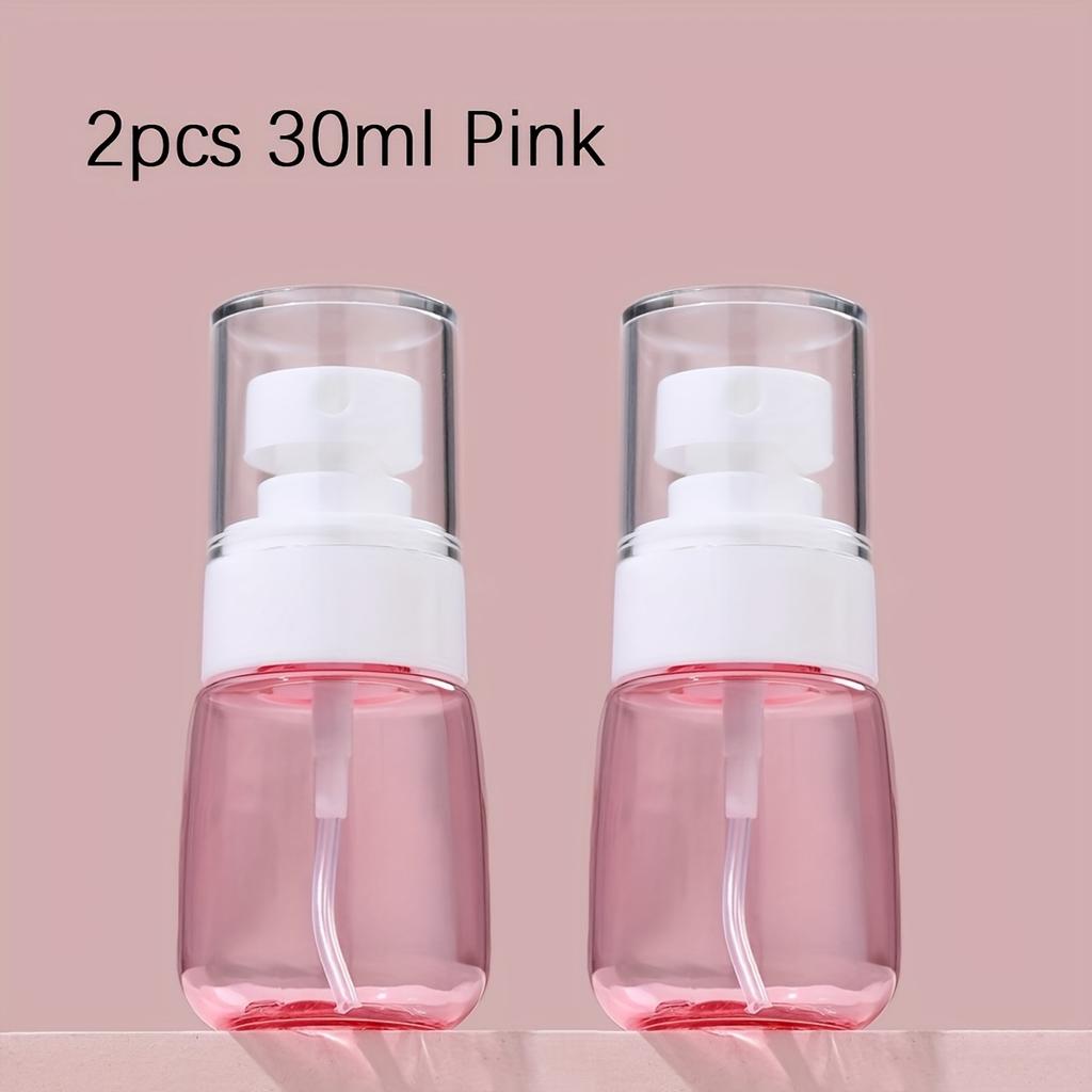 2/4pcs Portable Clear Spray Bottles Travel Refillable Container for Perfume Cosmetic Dispenser Home Salon Beauty Essential Tool