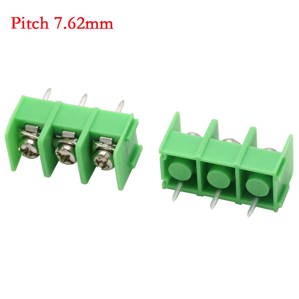 7.62mm 8.5mm 10.0mm Pitch KF7.62 KF8500 KF1000 2in 3in 4Pin Screw Terminal Block Connector PCB Terminal Block Connectors