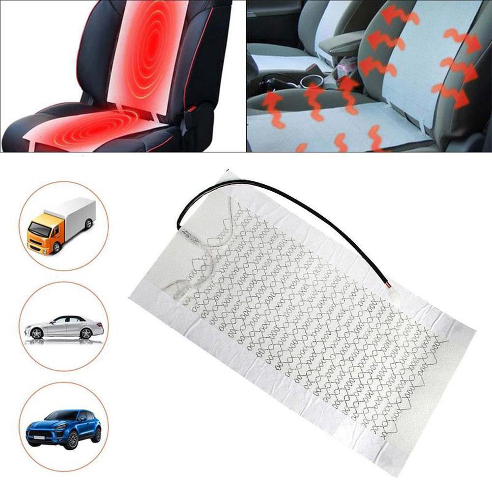 Universal Car Seat Heated Heating Heater Carbon Fiber Car Seat Heat Pads Kit Cushion Mat Winter Warmer Seat Covers Set