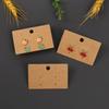 Kraft Paper Earring Display Cards for Studs
