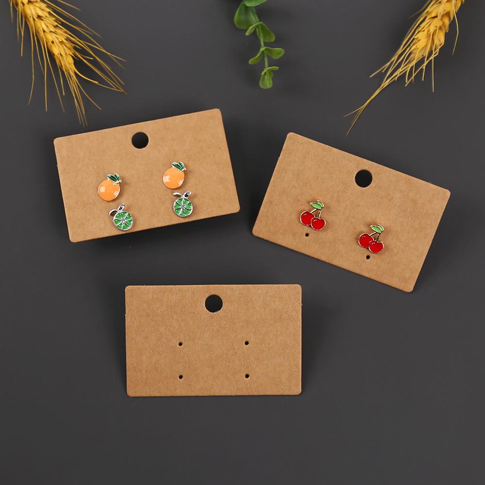Kraft Paper Earring Display Cards for Studs