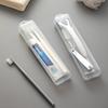 Multifunctional Travel Toothbrush Holder Clear Plastic Cosmetic Organizers Portable Storage Case for Bathroom Use
