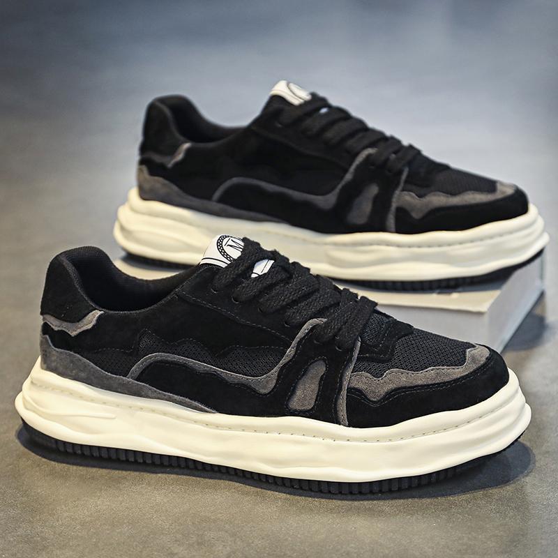 Modische vulkanisierte Sneaker Herren Neue Freizeitschuhe Streetstyle Sport Walking Canvas-Sneaker für Herren Punk Bequeme Herren-Sneaker