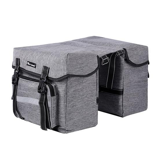 WEST BIKING Bicycle Rear Seat Bag 25L Large Capacity Outdoor Luggage Carrier Bags Cycling MTB Road Bike Trunk Double Pannier Bag