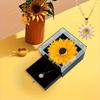 Elegant Artificial Sunflower Necklace & Gift Box - Yellow & Floral Design, Perfect for Birthdays,Weddings,Mother'S Day,Christmas