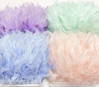 Long Turkey Feather Trim for Costumes and DIY Decorations