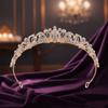 Shimmering Rhinestones Bride Crowns Elegant Crystal Princess Tiaras Lightweight Fashion Queen Crowns Weddings