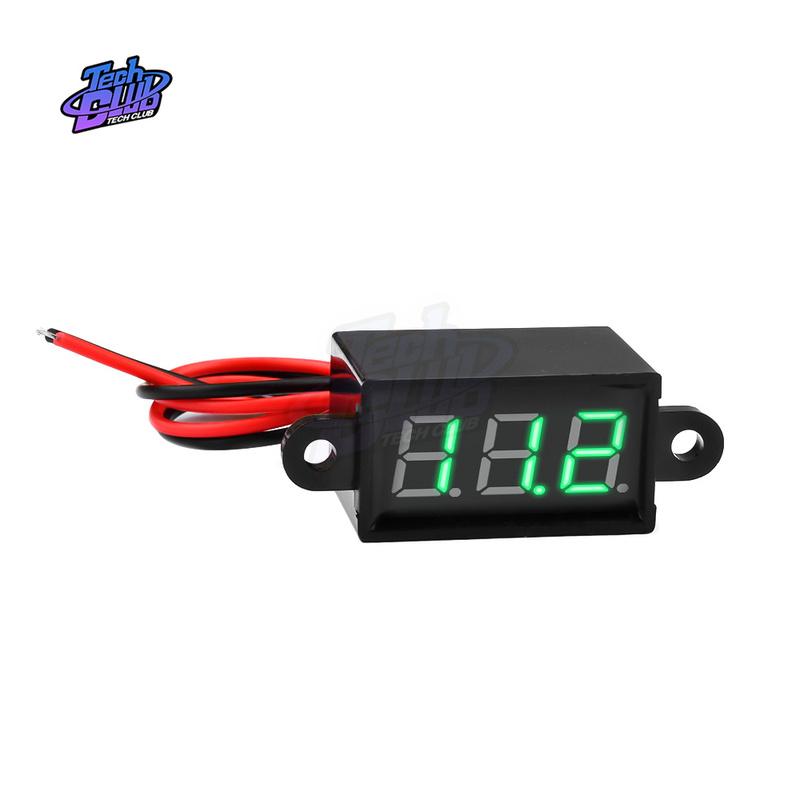 Digital Voltmeter DC Waterproof Resistant Voltmeter Display Voltage Tester Meter for Motorcycle Car Tool Accessories
