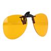 Clip On Glasses UV Protection Blue Light Blocking Rimless Glasses 180 Degree Vertical Flip Orange