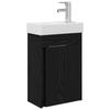 Bathroom Vanity Unit with Faucet Black Oak