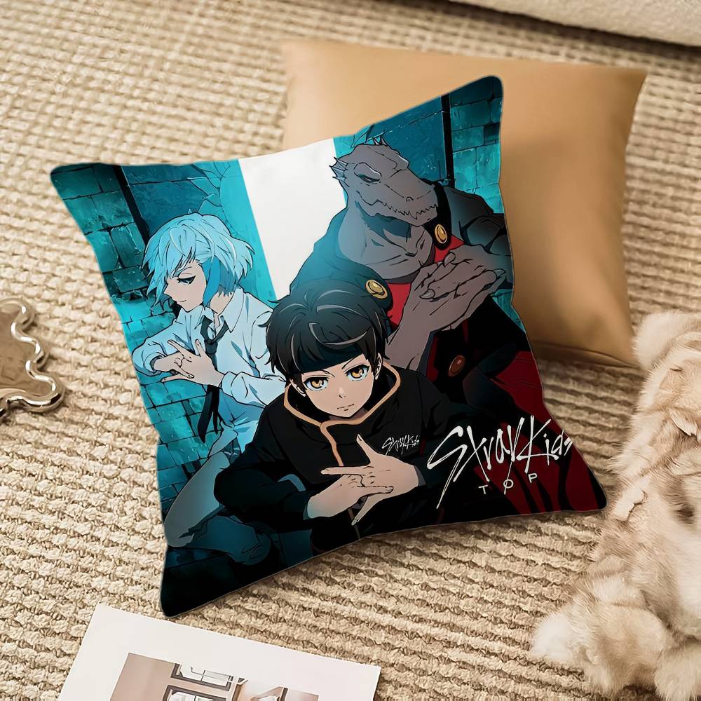 Tower of God Pillow Case Anti-dustmite Invisible zipper Sofa Bed