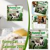 2026 Cat Fun Wall Calendar Green Paper Edition Bright and Non Fading Home Decoration Christmas Gift