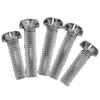 Acrylic Phillips Pan Head Screws: PC Translucent, Round Head, M2.5-M8