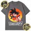 Dragon Ball Trendy Hot Items 2026 Summer Retro Mens Printed TShirt Goku Action Pose Design Oversized UnisexKids Streetwear