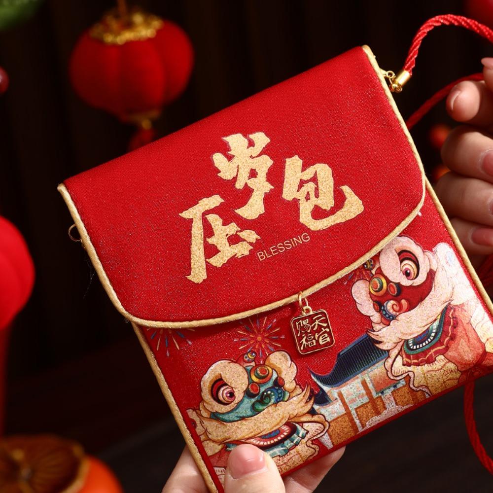 Traditional New Year Red Envelopes Blessing Red Pocket Chinese Lucky Money Bag Celebration Party