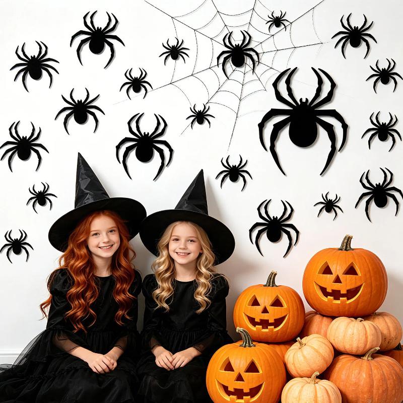 3D PET Glowing Bat LED Wall Stickers 12/24 PCS No Damage to Wall Decals for Halloween Family Gathering Party Decor