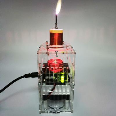 Teslaspule HF HFSSTC Elektronische Kerze HF Plasmaflamme DC36-40V 2A Techniklabor Lehrmodell