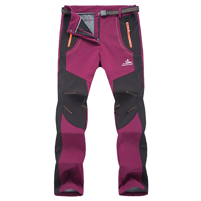 New Unisex Autumn/Winter Windproof Fleece Softshell Pants - Warm, Thickened Outdoor Mountain Gear