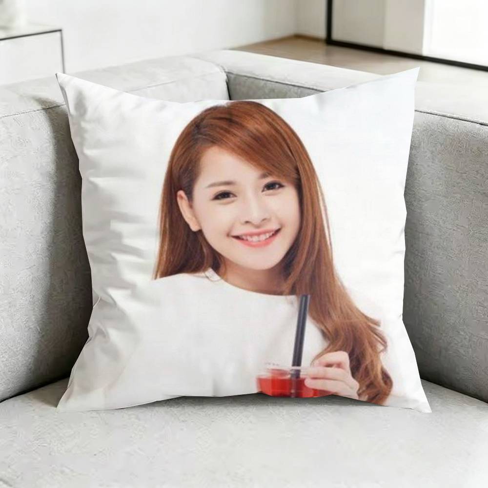 Chi PPu Talk To MMe Pillow Case Square DoubleSided Sofa Cushion Cover Bedroom Bedside Pillow Gift
