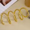 Alloy Multilayer Bracelet Gold Color Punk Charm Bangle Silver Color Layered Stackable Wrist Bracelet Jewelry Accessories