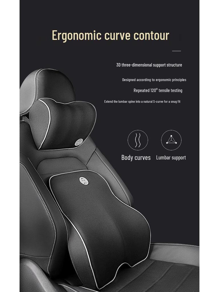 Memory Foam Lumbar Support Cushion for Car Seats