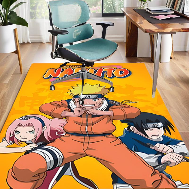 1pc NARUTO Design Area Rug - Non-Slip, Soft & Cozy Floor Mat for Living Room, Bedroom, Office - Indoor/Outdoor Decorative Carpet