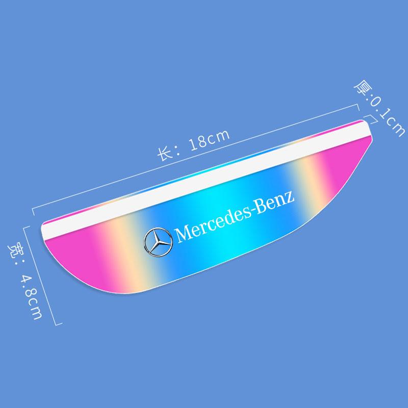 DDE2   Car Rearview Mirror Rain Eyebrow Side Sun Visor Rain Cover For Mercedes Benz W203 W204 W205 W206 W212 CLK GLA B C E S Accessorie