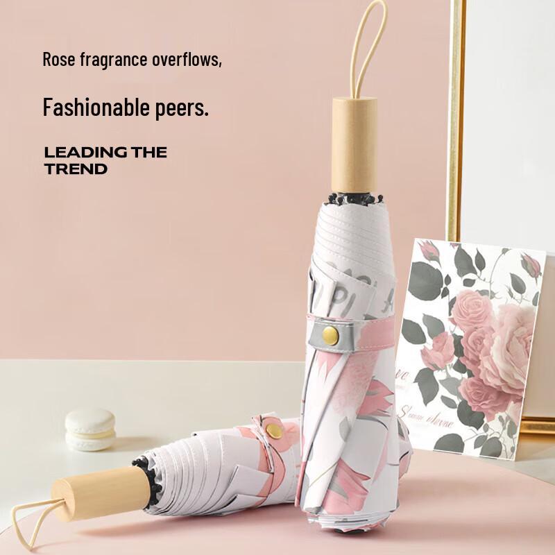 Xuqing Three-Fold Manual UV Protection Sun & Rain Umbrella