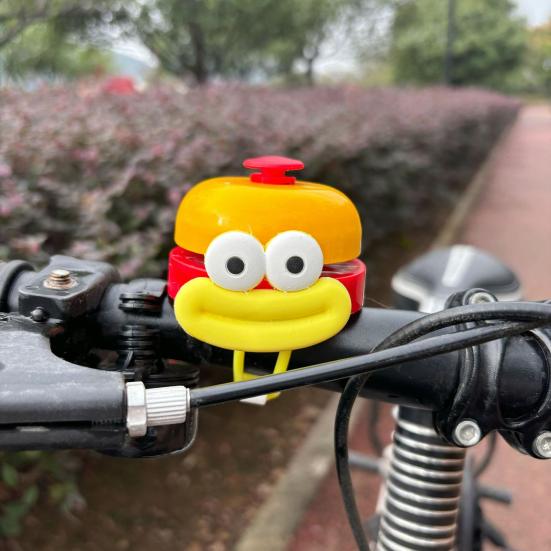 Cartoon Sausage Lip Bicycle Bell Crisp Loud Sound Lightweight Universal Children Bicycle Scooter Handlebar Alarm Bell Bike Accessories
