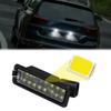 1/2pcs Car LED Rear License Number Plate Light Lamp CANBus Error Free Accessories For Volkswagen Polo 6N2 9N 6R 6C Passat B6 B7