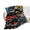 Cartoon Truck Flannel Blanket Bigfoot Car Digital Printed Blanket