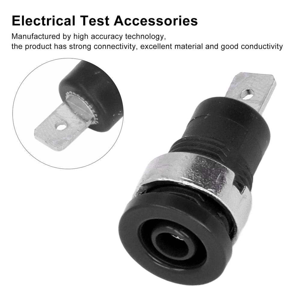 20Pcs Banana Socket 4mm Strong Connectivity Corrosion Resistance Good Performance Electrical Test Accessories