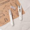 Thread Snip White Labor Saving Versatile Small Plastic Thread Snip Clipper for Cross Stitch DIY