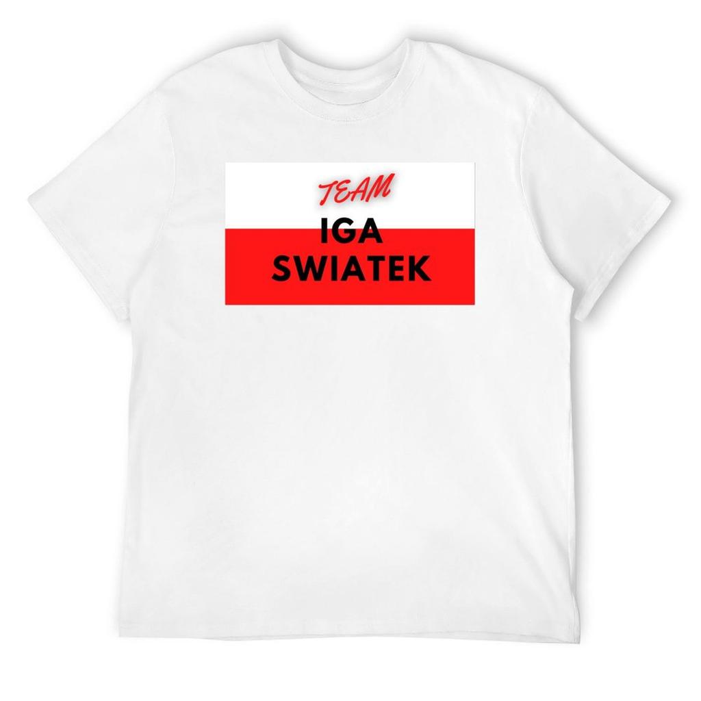Team Iga Swiatek T-Shirt Boys Animal Print Rapper Graphic Tees Mens T Shirts Pack