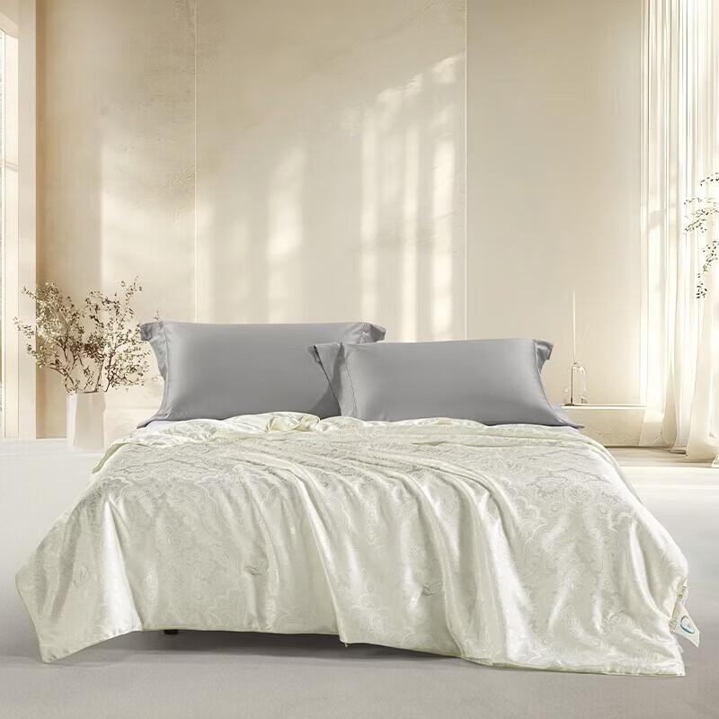 Mercury Home Textiles Yuehua Jacquard Tussah Silk Quilt