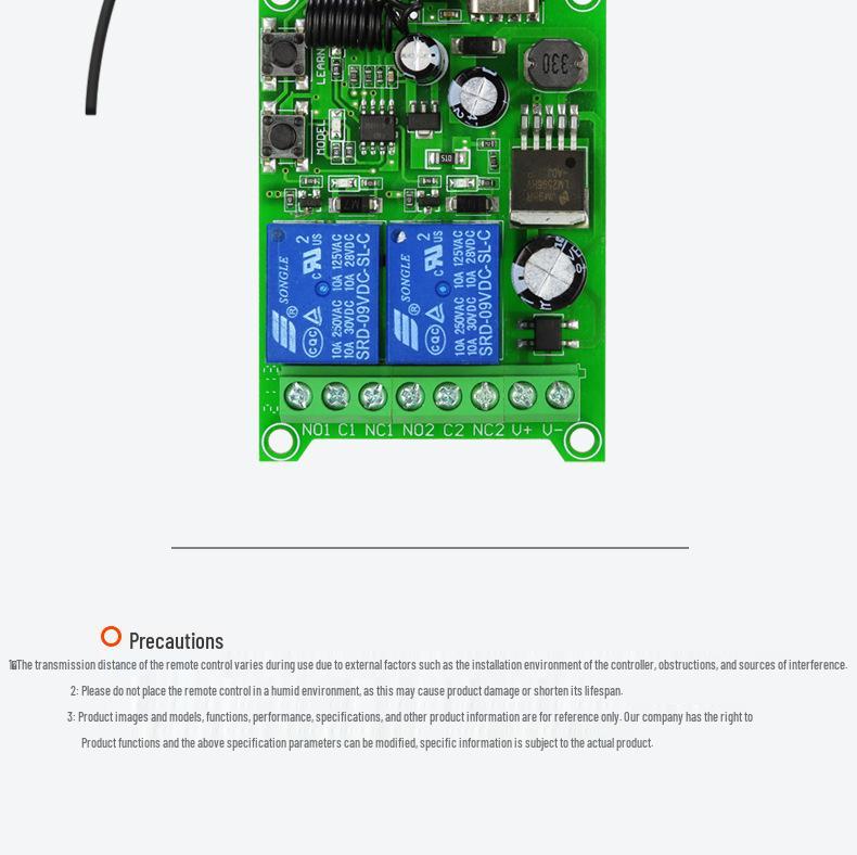DC 12V/24V Remote RF Wireless Two-Way Controller for Electronic Locks